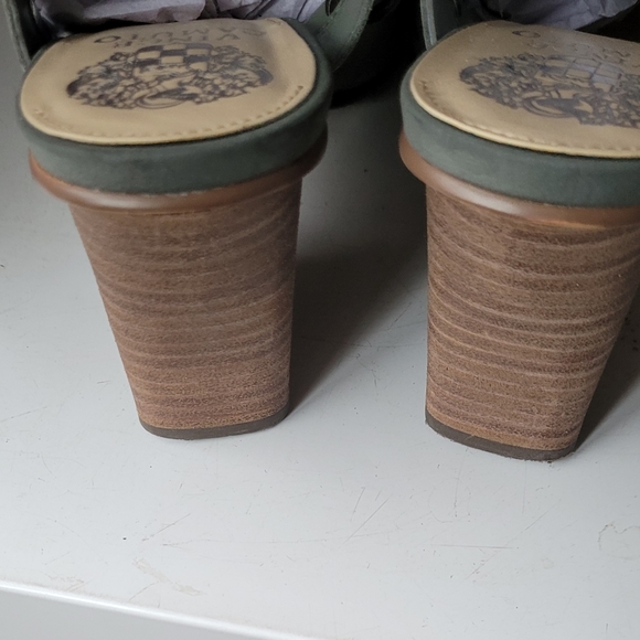 Vince Camuto Cutout Nubuck Heeled Sandals-Deverly - Picture 5 of 7